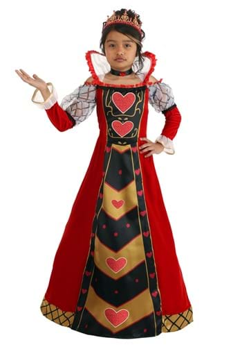 Girl's Premium Queen of Hearts Costume