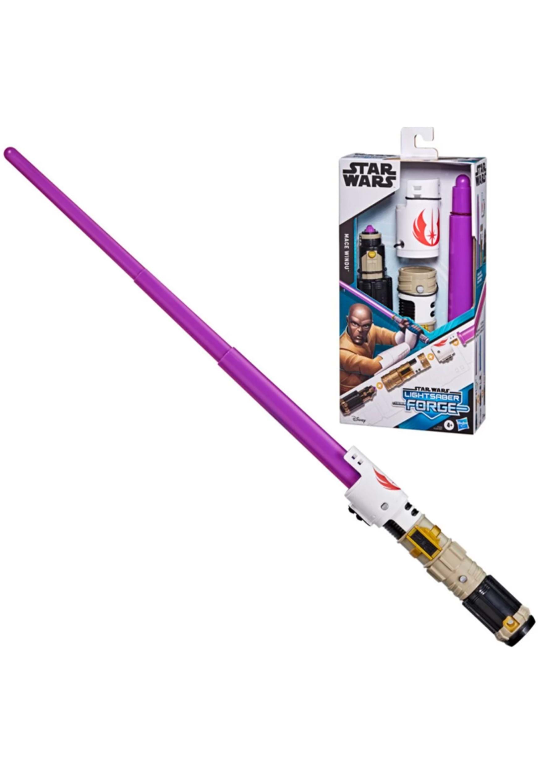Star Wars Mace Windu Purple Lightsaber Costume Cosplay LIGHTS UP 