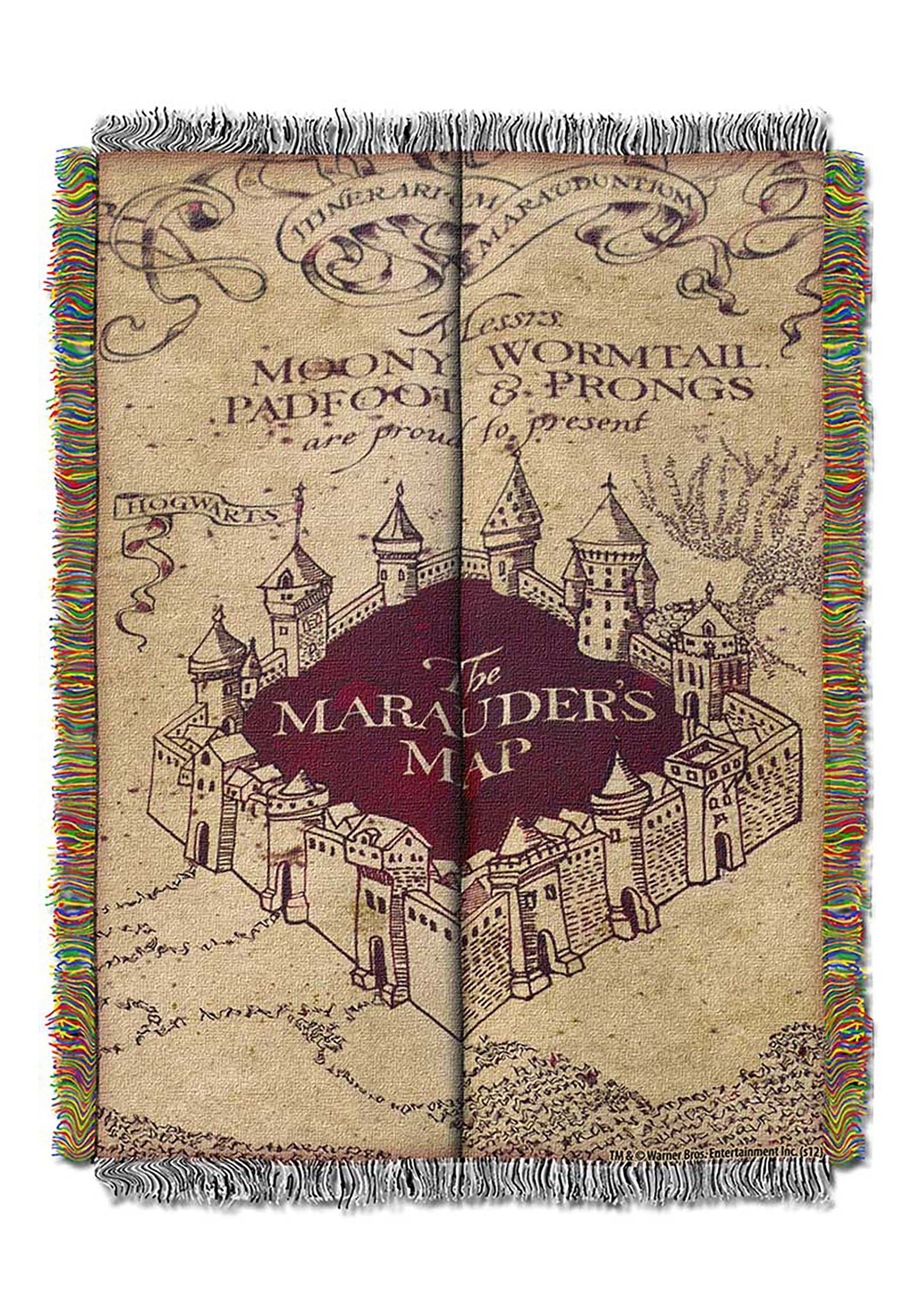 Mapa de merodeadores Harry Potter Tapestry Throw Multicolor Colombia