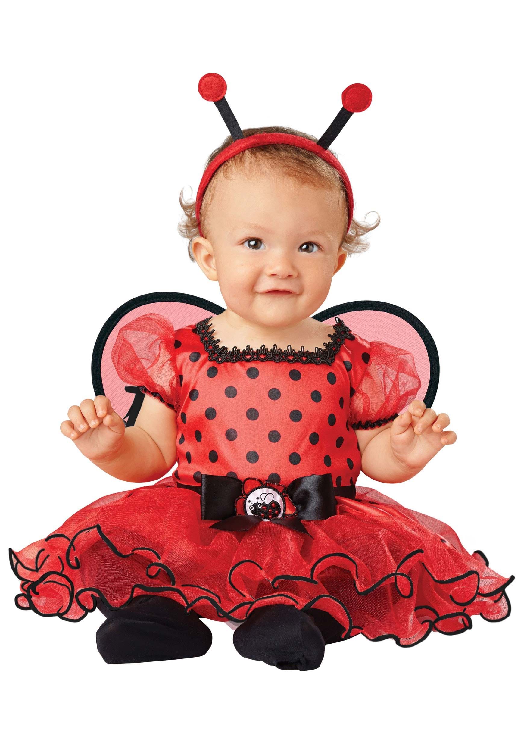Baby Ladybug Costume, Infant Girl 1st Halloween Costume, Newborn