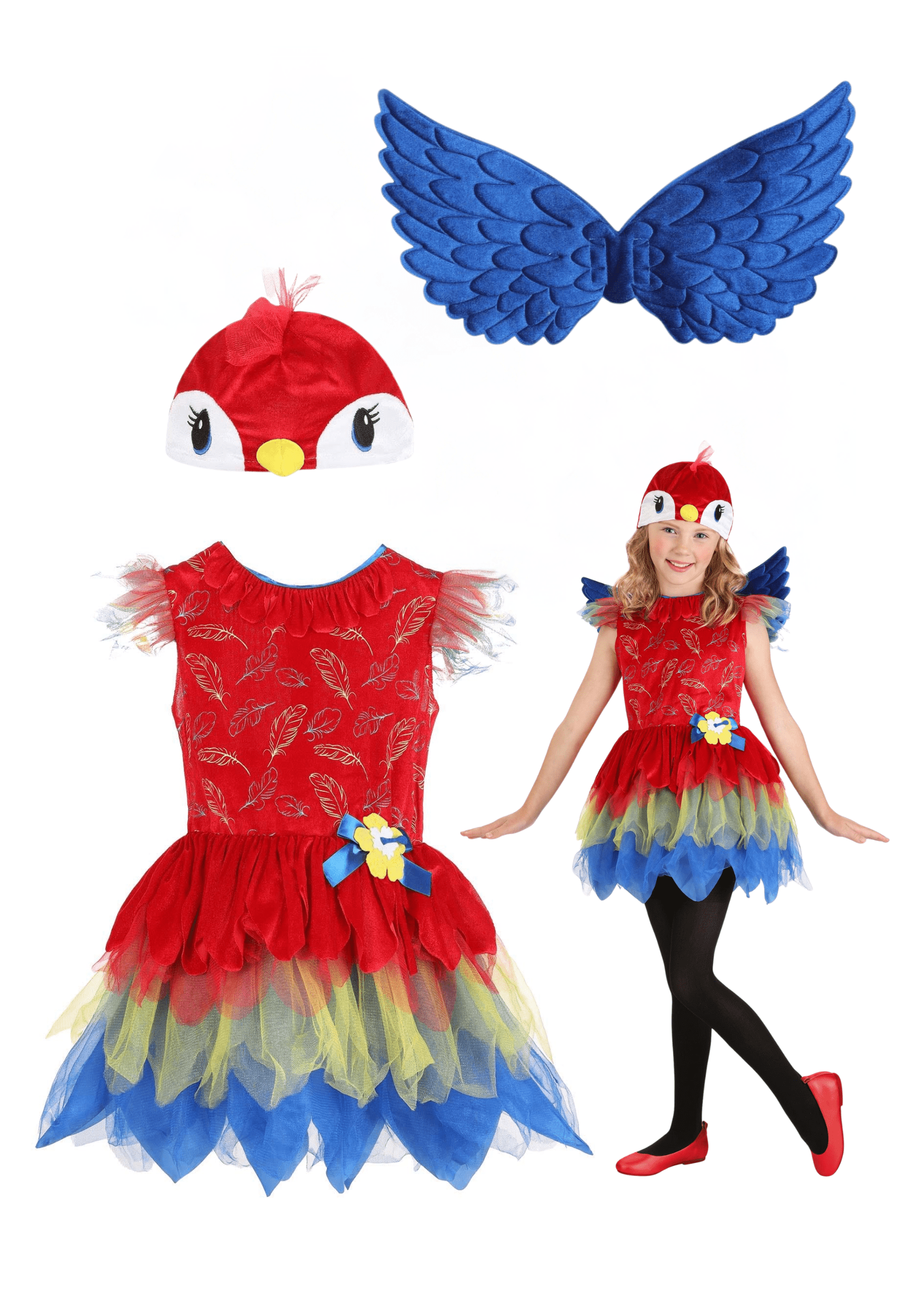 Parrot Bird Toddler/Kid's Costume Dress | Bird Costumes