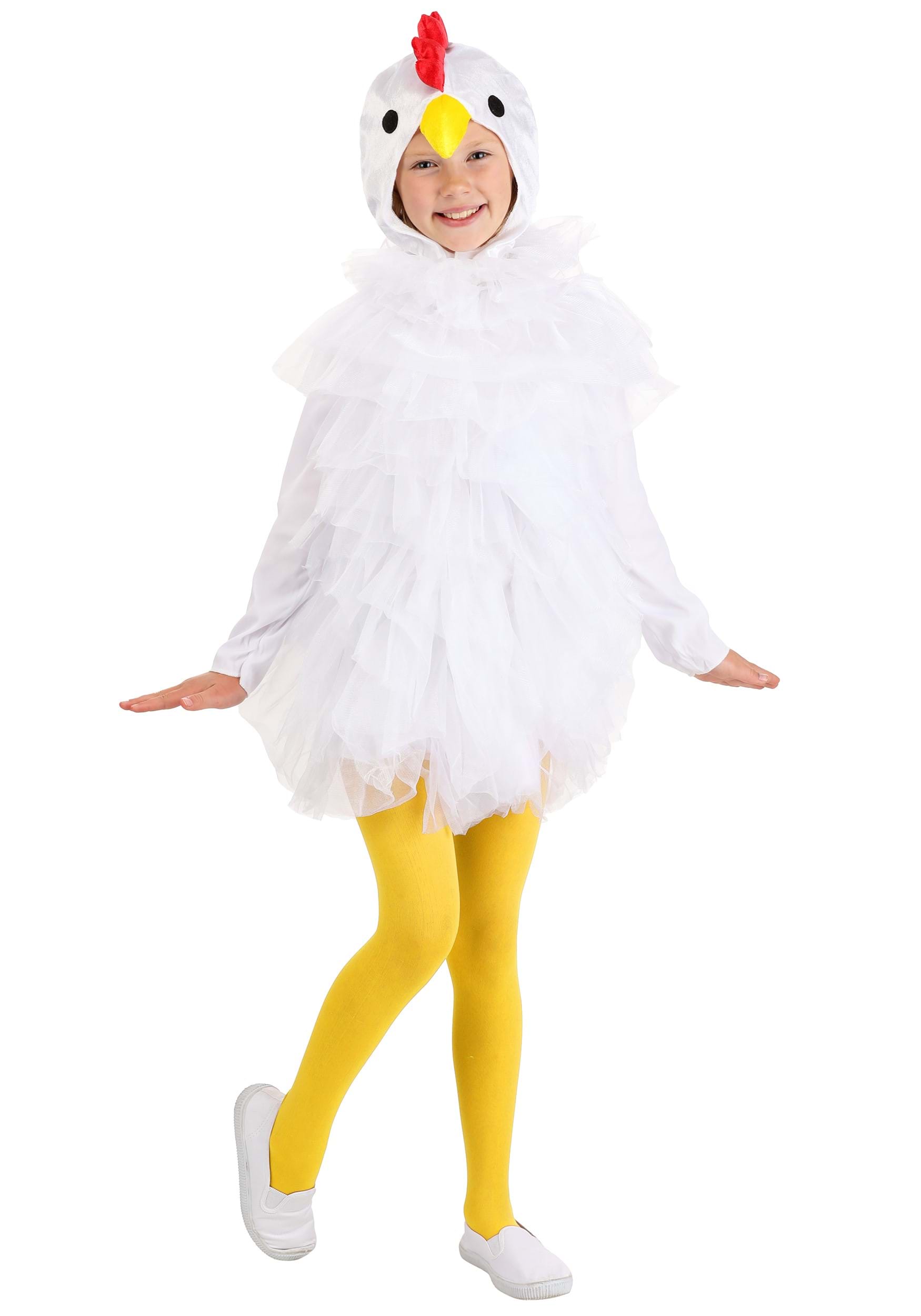 White Chicken Kid's Costume | Farm Animal Costumes
