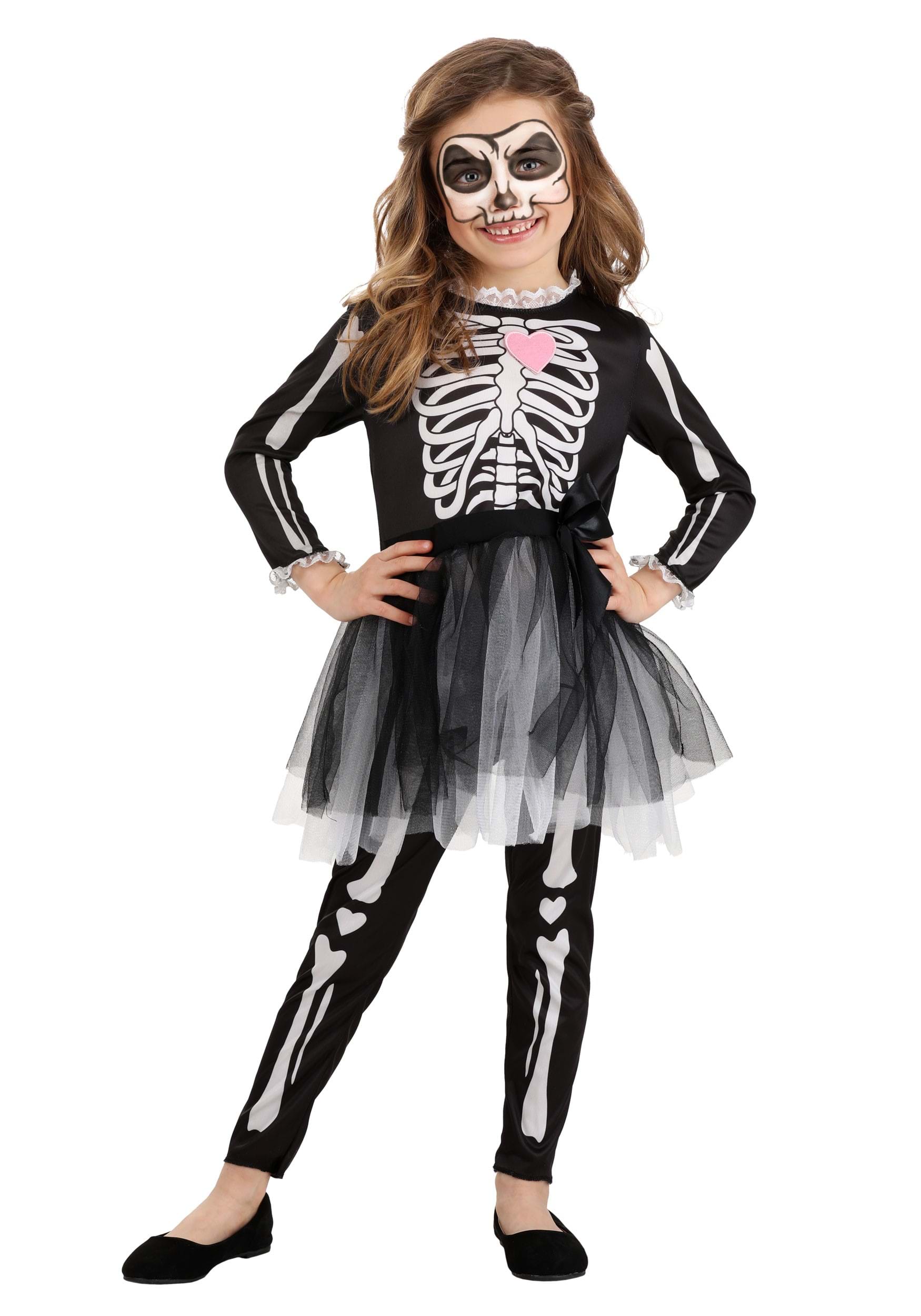 Skeleton Dress Kid's Costume