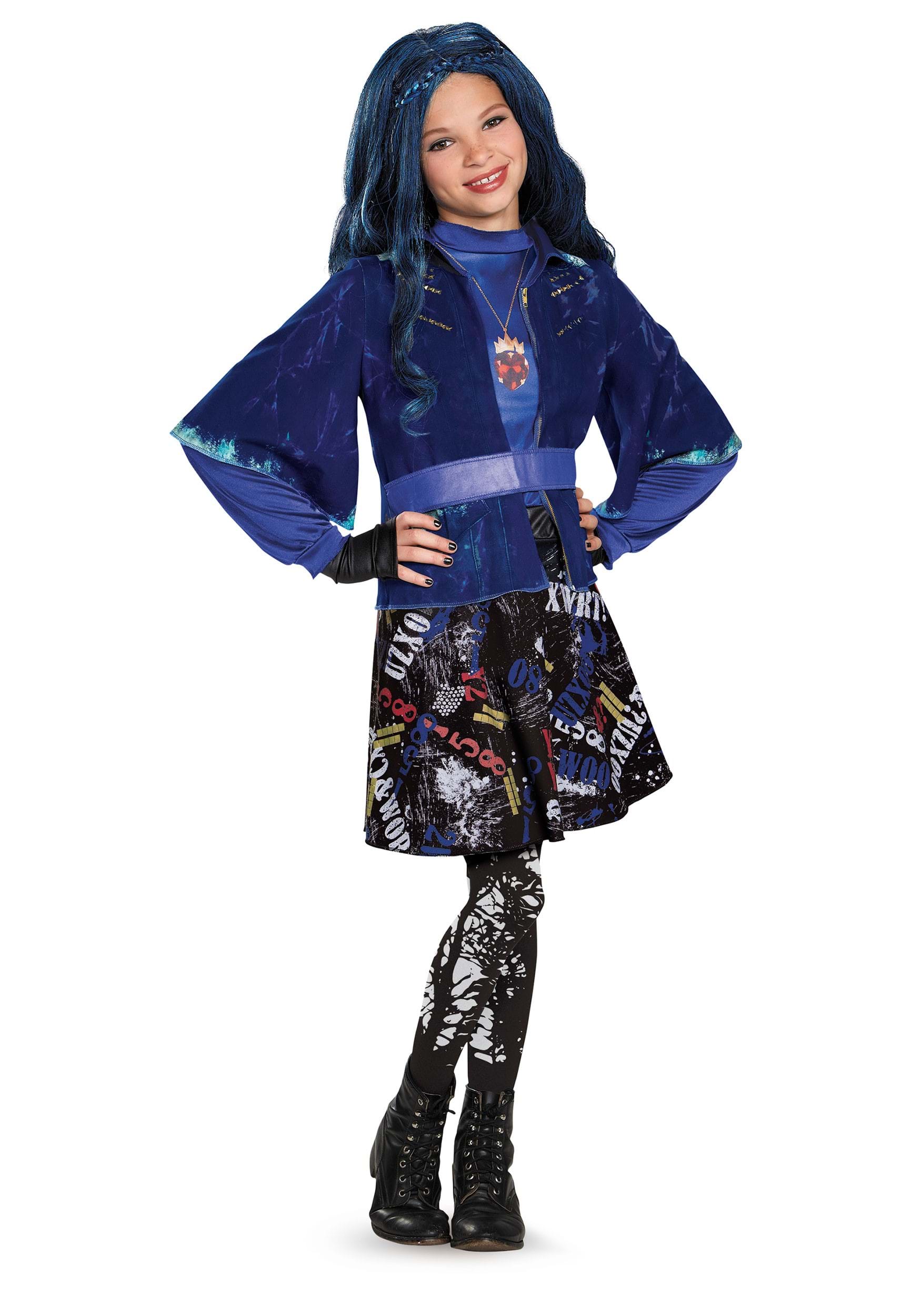 Disfraz de Descendientes de Deluxe Girl's Evie Multicolor