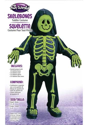 Unisex Green Skeleton Costume