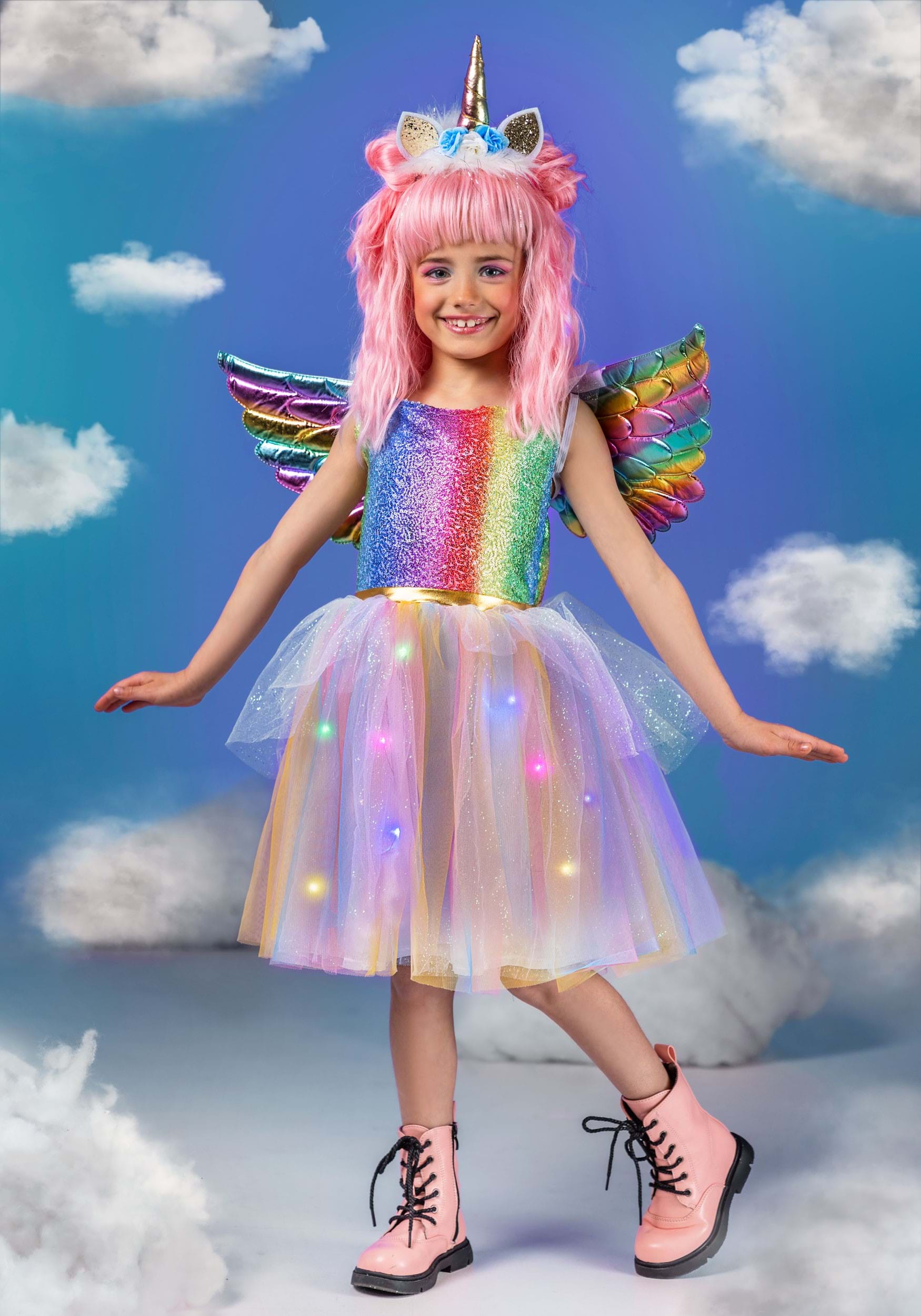 Unicorn Princess Dress Up Clothes for Little Girls – Costume, Jewelry and  Headband : : Toys & Games