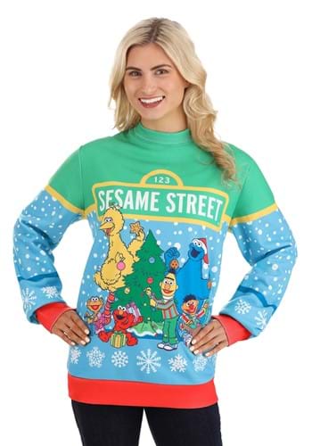 Adult Sesame Street Christmas Sweater Alt 1