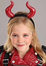 Girls Toddler Leather Devil Costume Alt 2