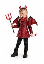 Girls Toddler Leather Devil Costume New Main