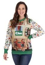 Clue Board Game Mansion Adult Sweater Alt 7