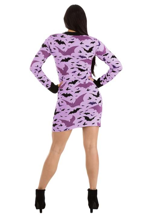 Light Pink Bats Halloween Twirl Dress on Organic Cotton