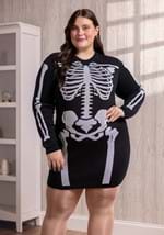 Adult Skeleton Sweater Dress Alt 1
