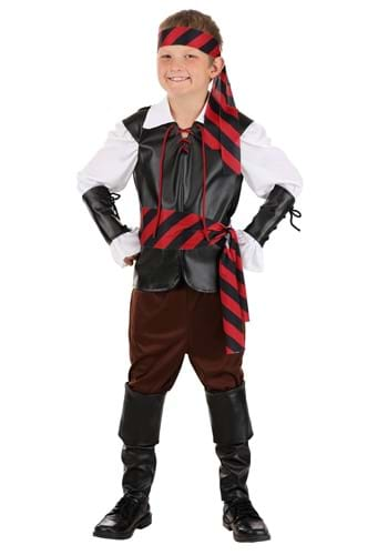 Budget Pirate Costume for Men | Adult | Mens | Black/Yellow/White | XL | Fun Costumes