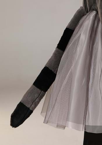 Kids Tutu Raccoon Costume – Hooded Dress With Tail, Medium, Polyester & Tulle