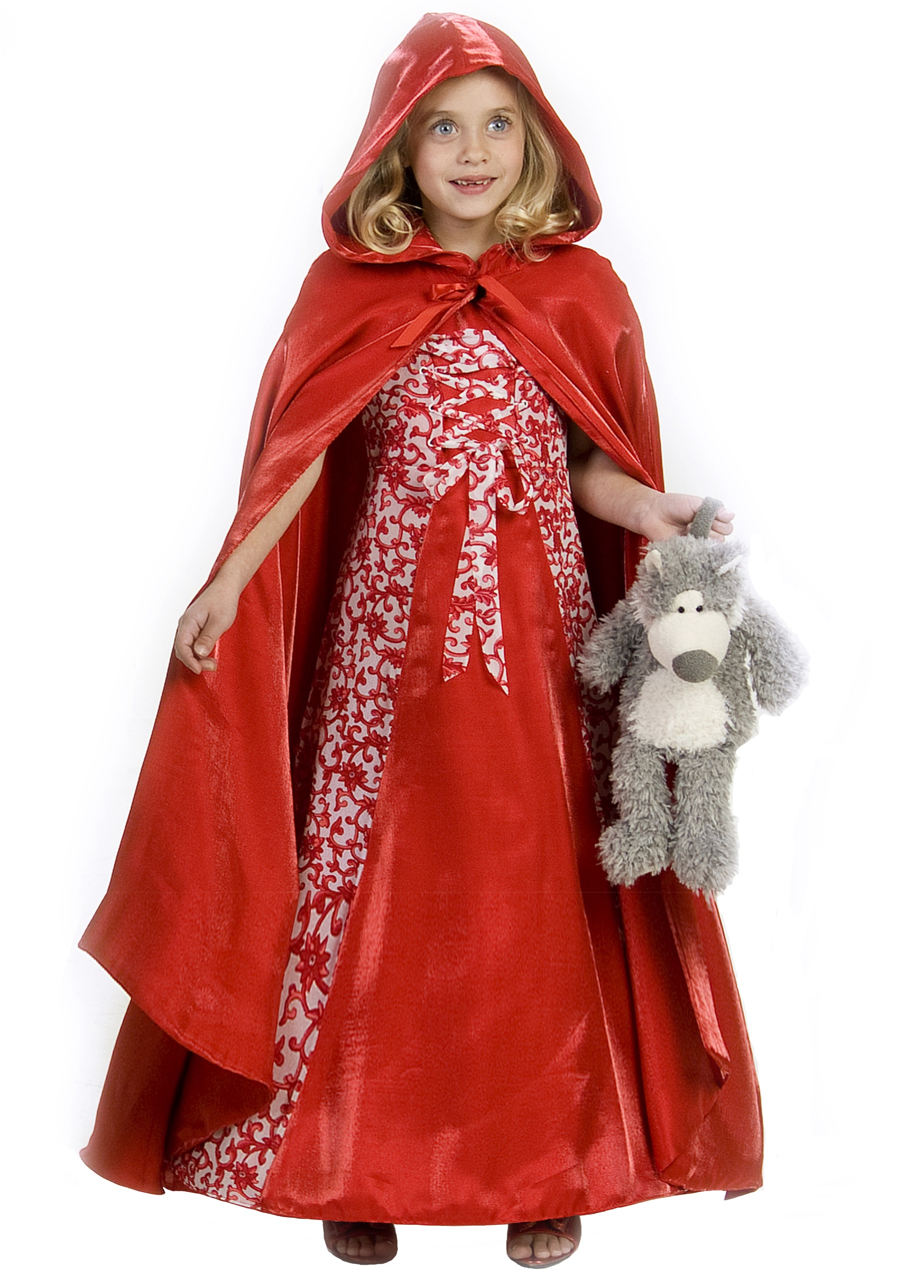 Disfraz de capucha roja de talla grande para mujer, capucha de equitación  roja de lujo