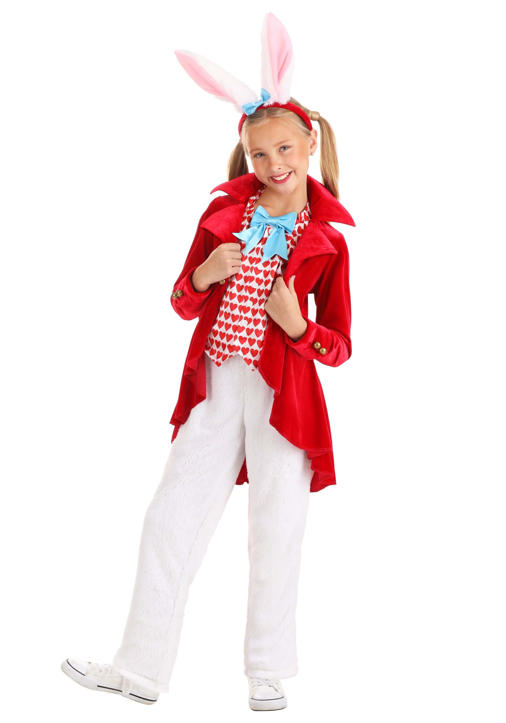 Dignified White Rabbit Girl's Costume , Kid's Storybook Costumes