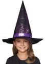 Girls Purple Web Witch Hat