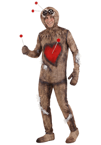 Adult Distressed Voodoo Doll Costume new