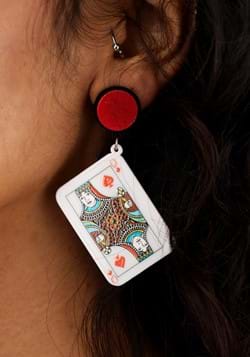Queen of Hearts Lucite Drop Earrings