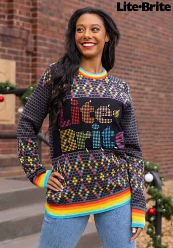 Adult Hasbro Lite Brite Christmas Sweater
