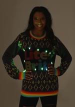 Adult Hasbro Lite Brite Christmas Sweater Alt 1
