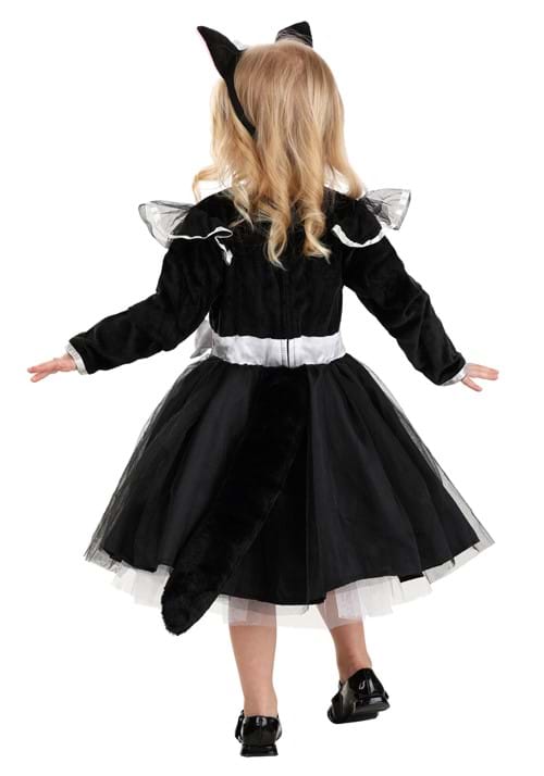 Girls Cat Kitty Halloween Costume Dress – Tulle Tutu With Headband – Polyester, New With Tags