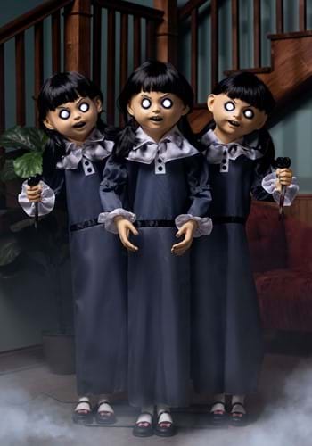 4FT Evil Triplets Animatronic Halloween Prop | Halloween Animatronics