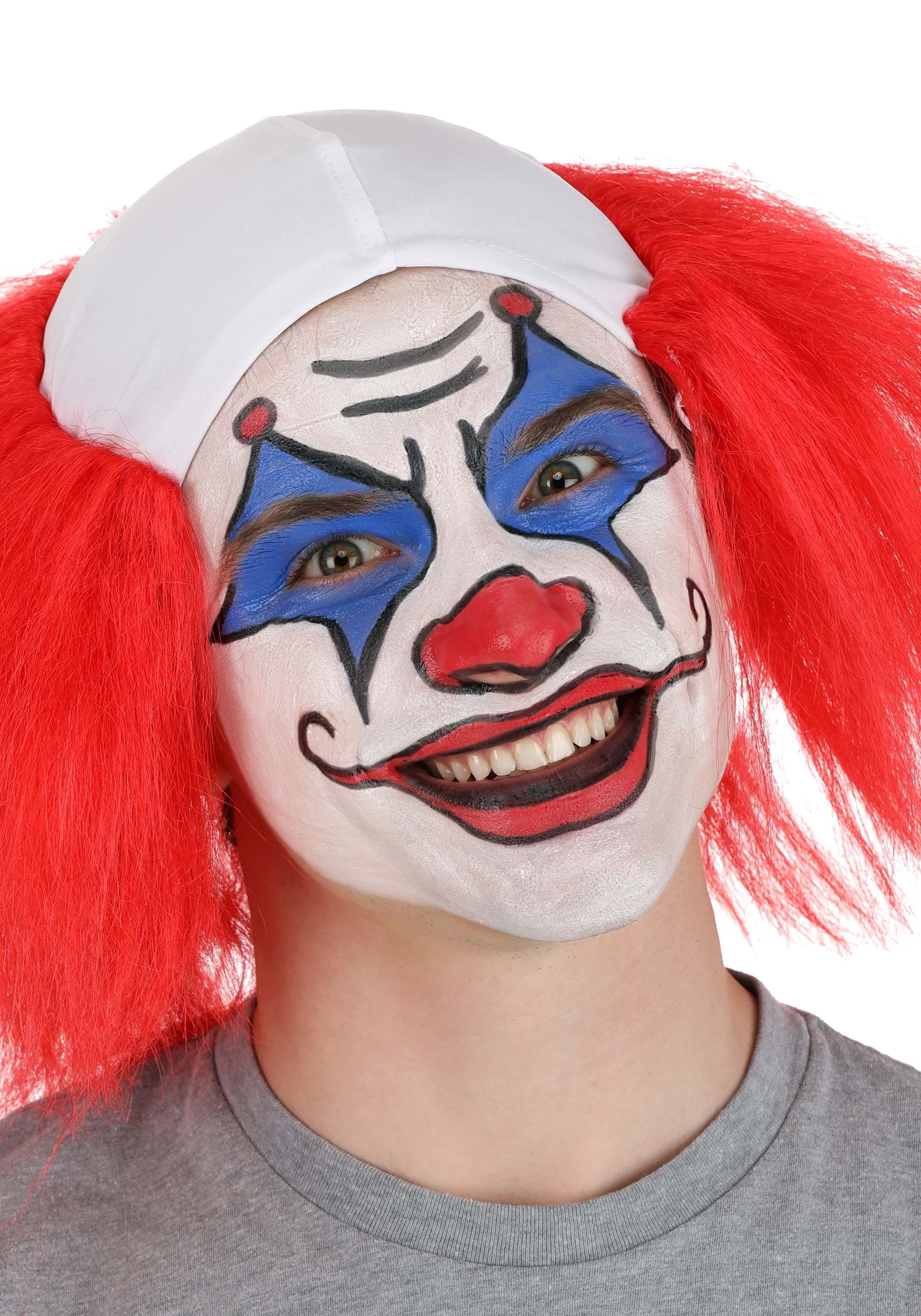 Clown Makeup Kit, White Red Blue Face Paint Joker Makeup Kit, Red White  Blue