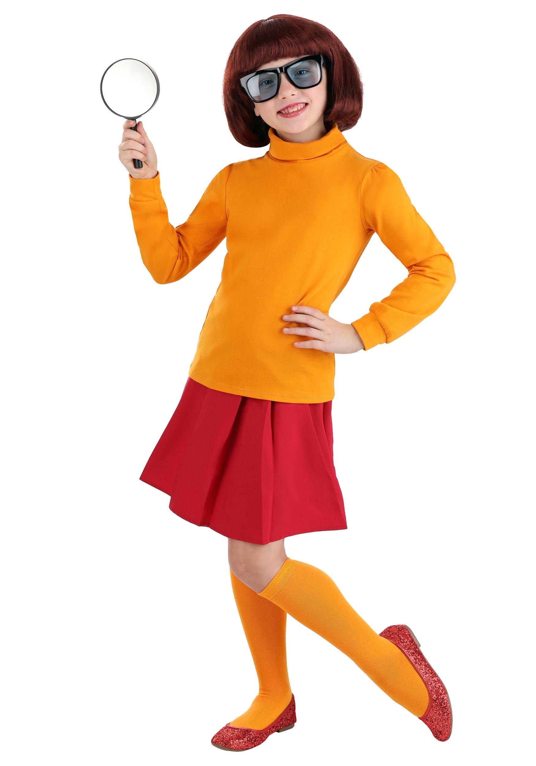 Disfraz de Velma para niños de Scooby Doo Multicolor
