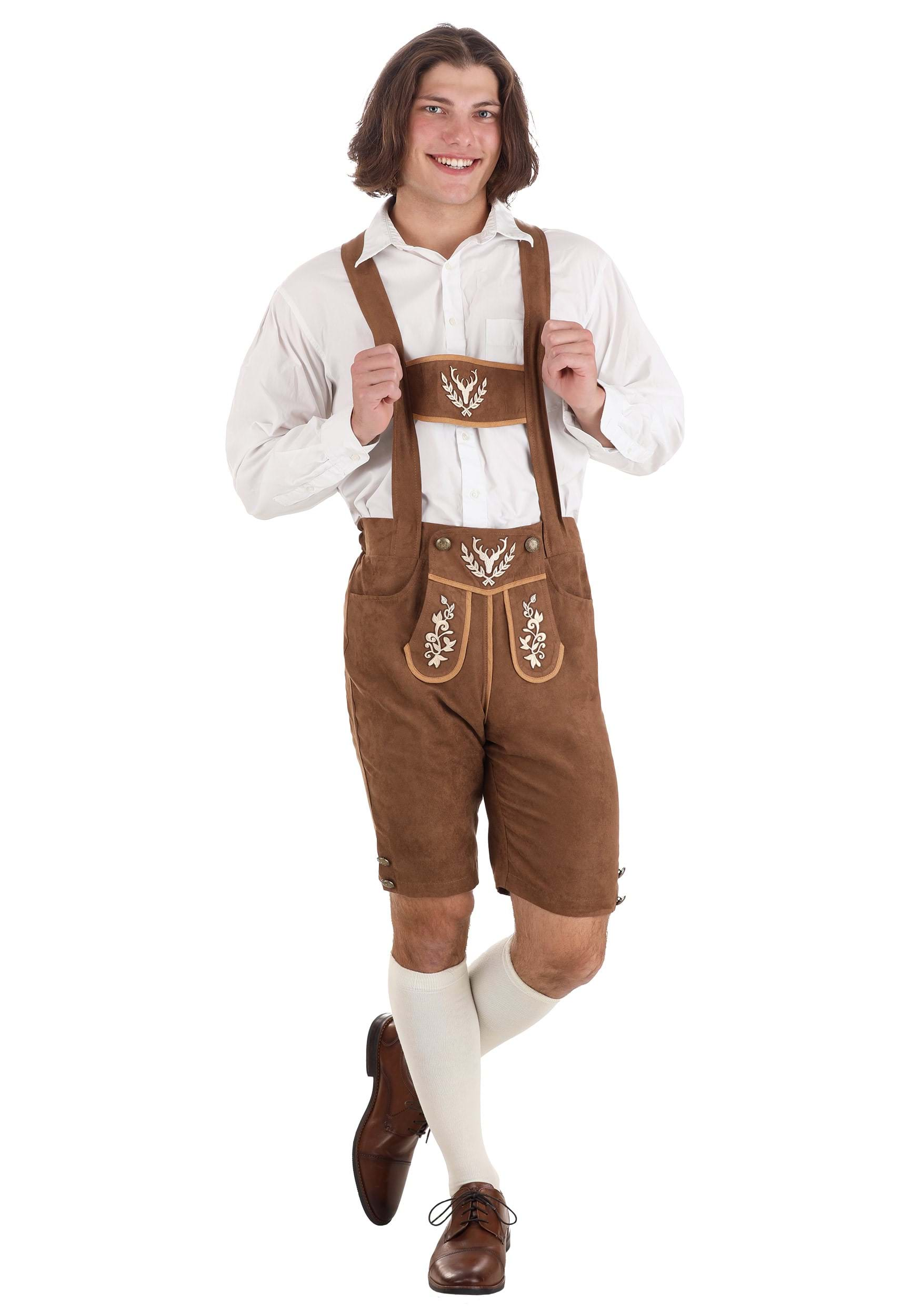 Men's Classic Lederhosen Oktoberfest Costume