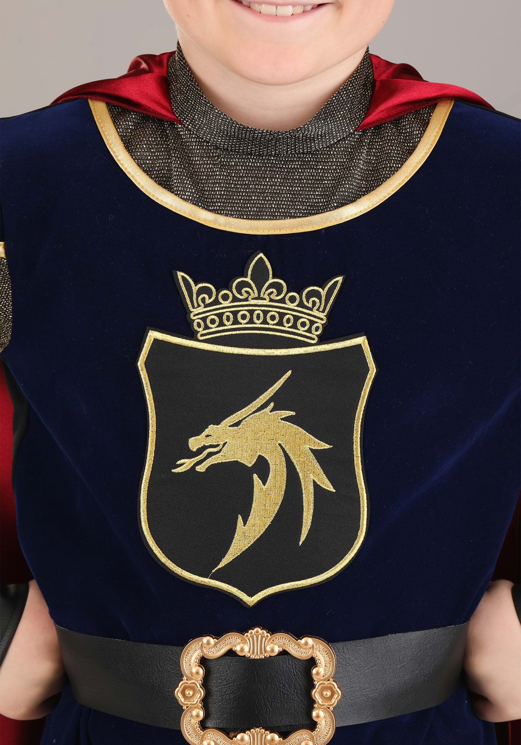 Deluxe Armored Knight Costume For Boys – Large Size Medieval Knight Outfit