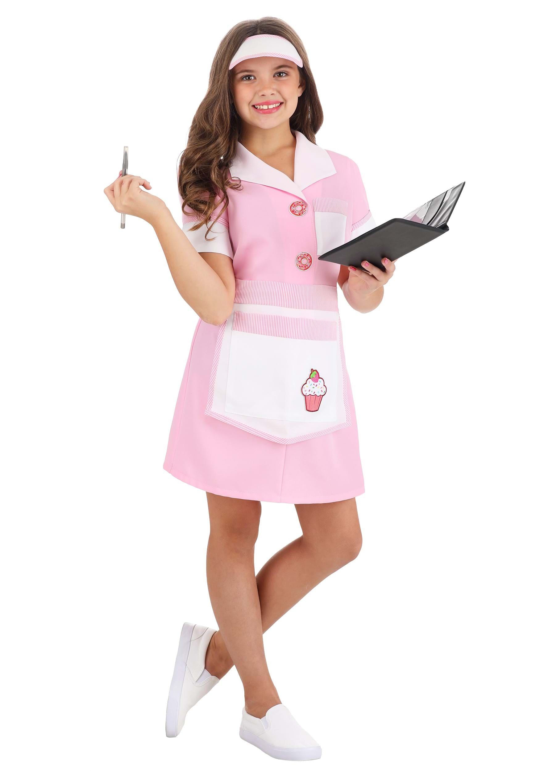 50s Girl's Diner Waitress Costume