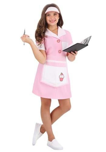 Girls 50s Diner Waitress Costume