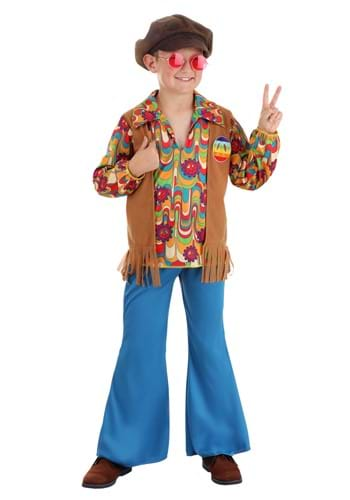 Mens 70s Hippie Hippie Costume Adultos 60s Flower Power Hippy Suit