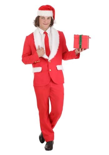 Mens Red Holiday Santa Suit