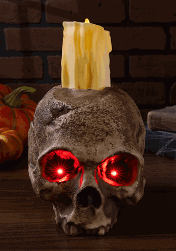 Ancient Skull Candle Decoration new