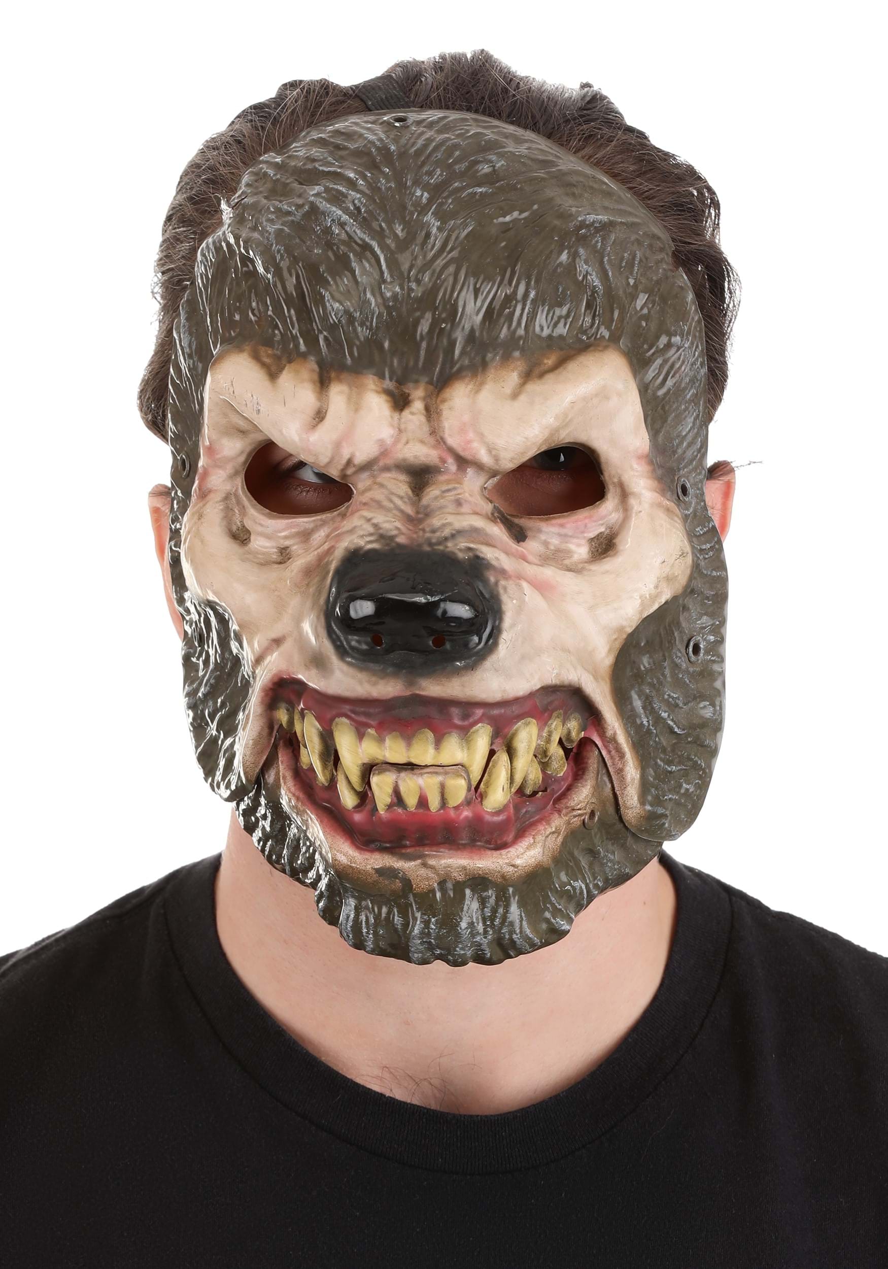 Jabbering Jaw Wolfman Mask para adultos Multicolor
