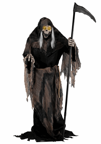 6 Foot Lunging Reaper Animated Halloween Decoration | Seasonal Visions International