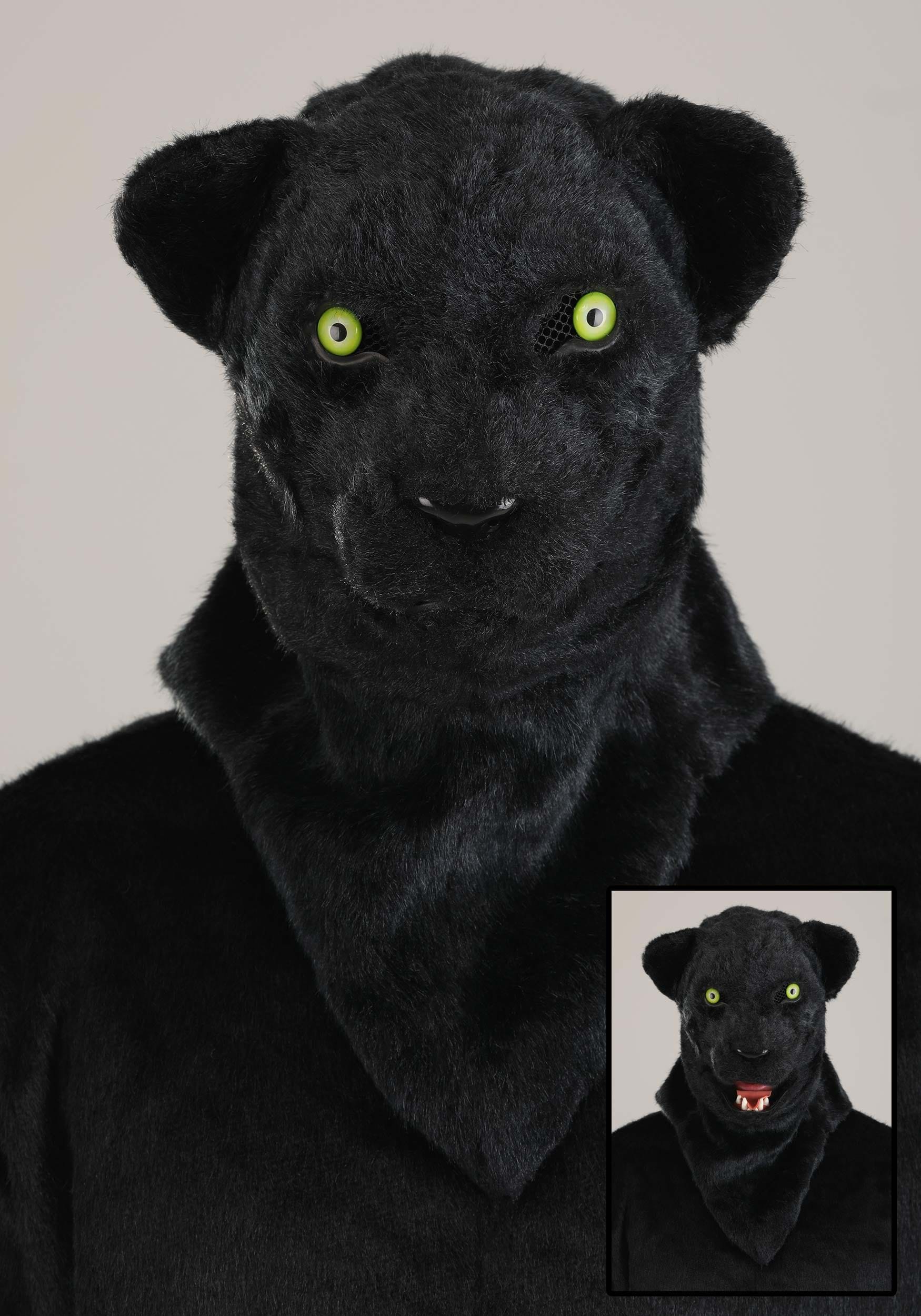 Mouth Mover Panther Mascot Costume