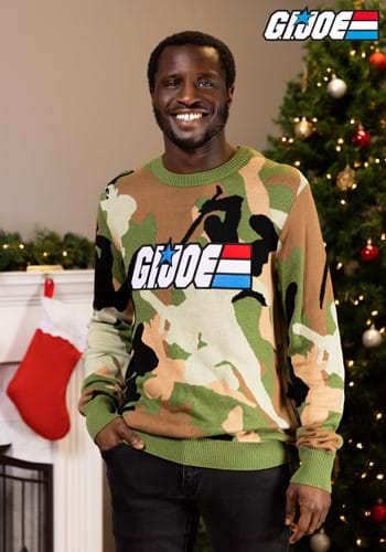 Army GI Joe Camo Adult Sweater