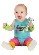Totally 80s Workout Costume for Infants Alt 1