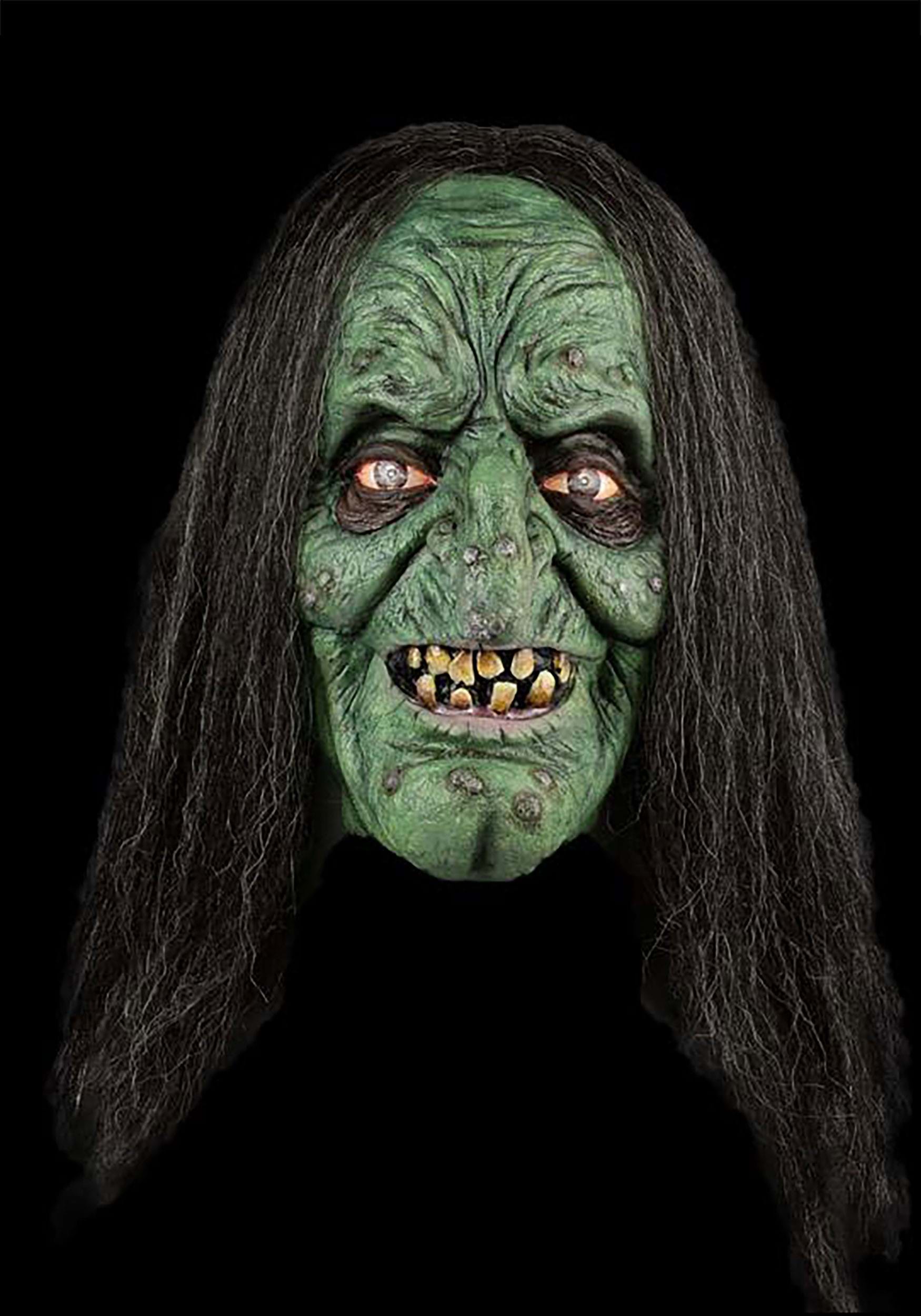 Haxan Green Witch Mask para adultos Multicolor