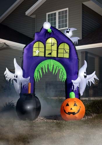 9 Ft Ghostly Castle Arch Inflatable Decoration