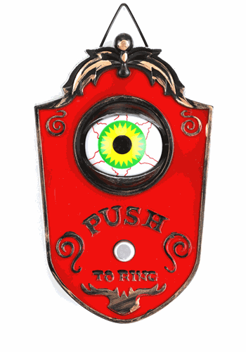 Animated Light Up Doorbell Decoration
