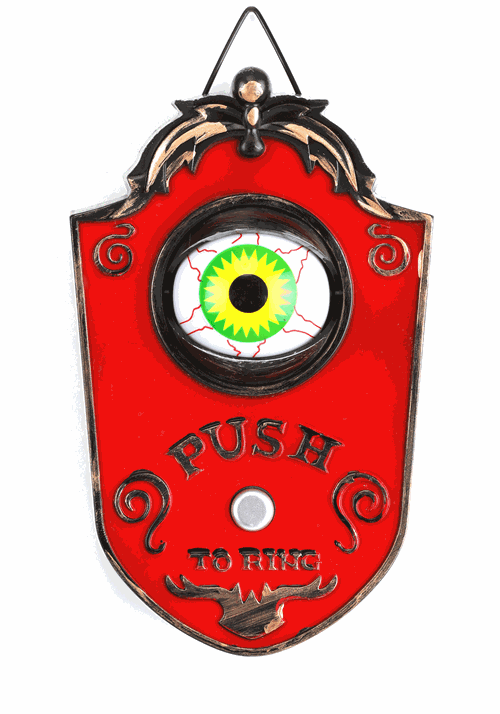 Animated Light Up Doorbell Decoration