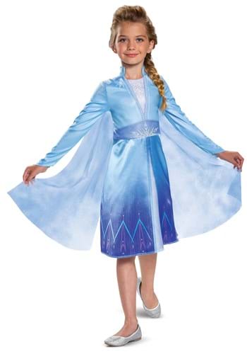 Girls Frozen Elsa Travelling Dress Costume