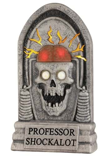 2FT Professor Shockalot Light Up Tombstone Decoration