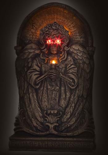 25-Inch Light Up Death Springs Life Tombstone Seasonal Visions International Decoration | Tombstones