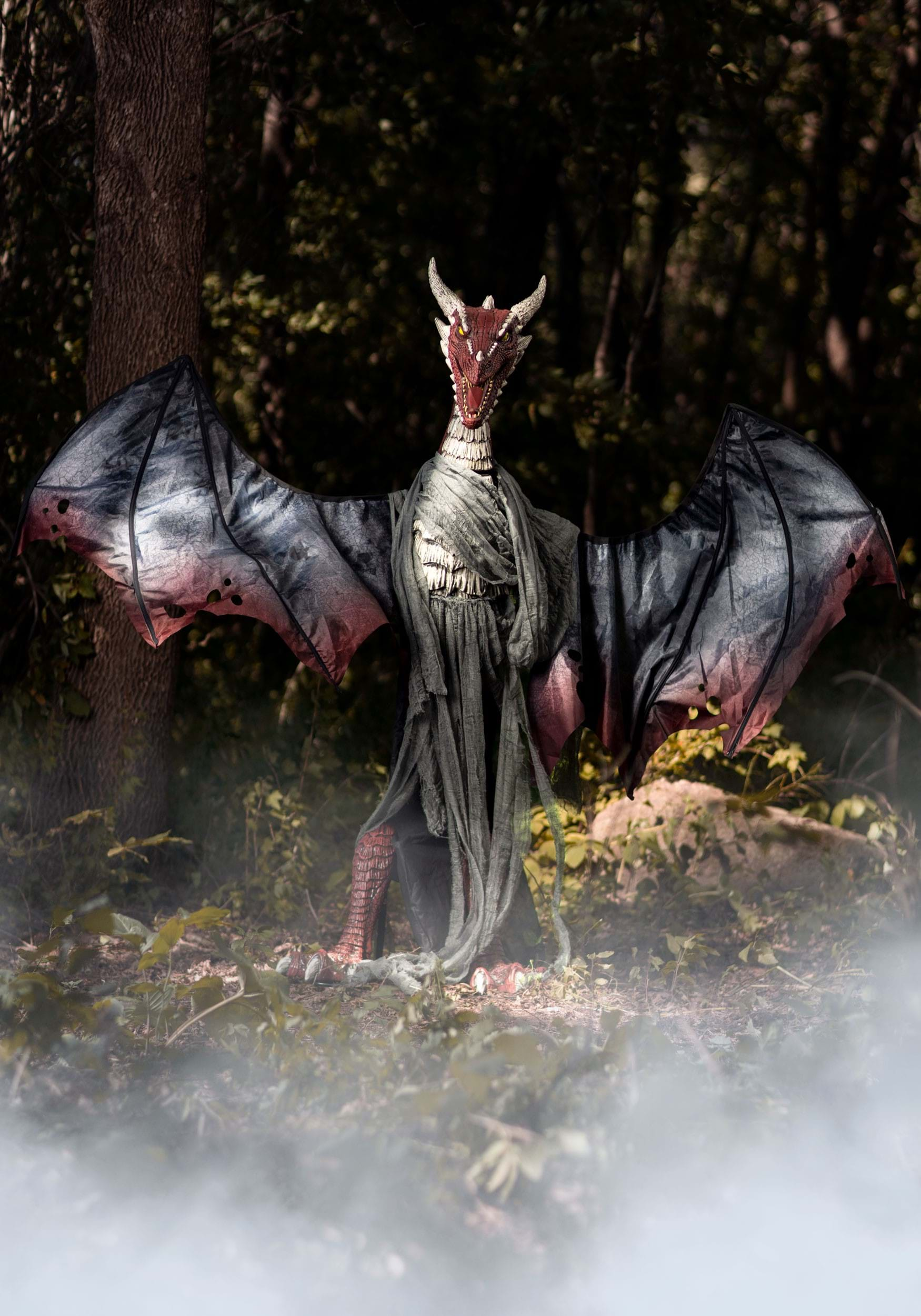 Animated Brimstone Dragon Halloween Decoration Prop