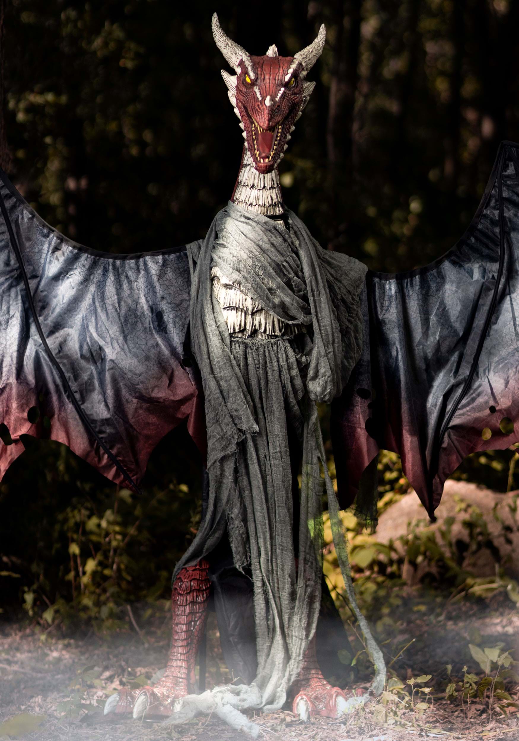 Animated Brimstone Dragon Halloween Decoration Prop
